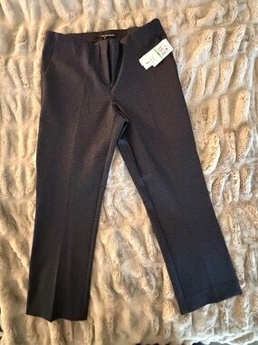 *NWT* Amanda + Chelsea Black & Grey Plaid Lily Modern Fit Ankle Pant | Size 8P